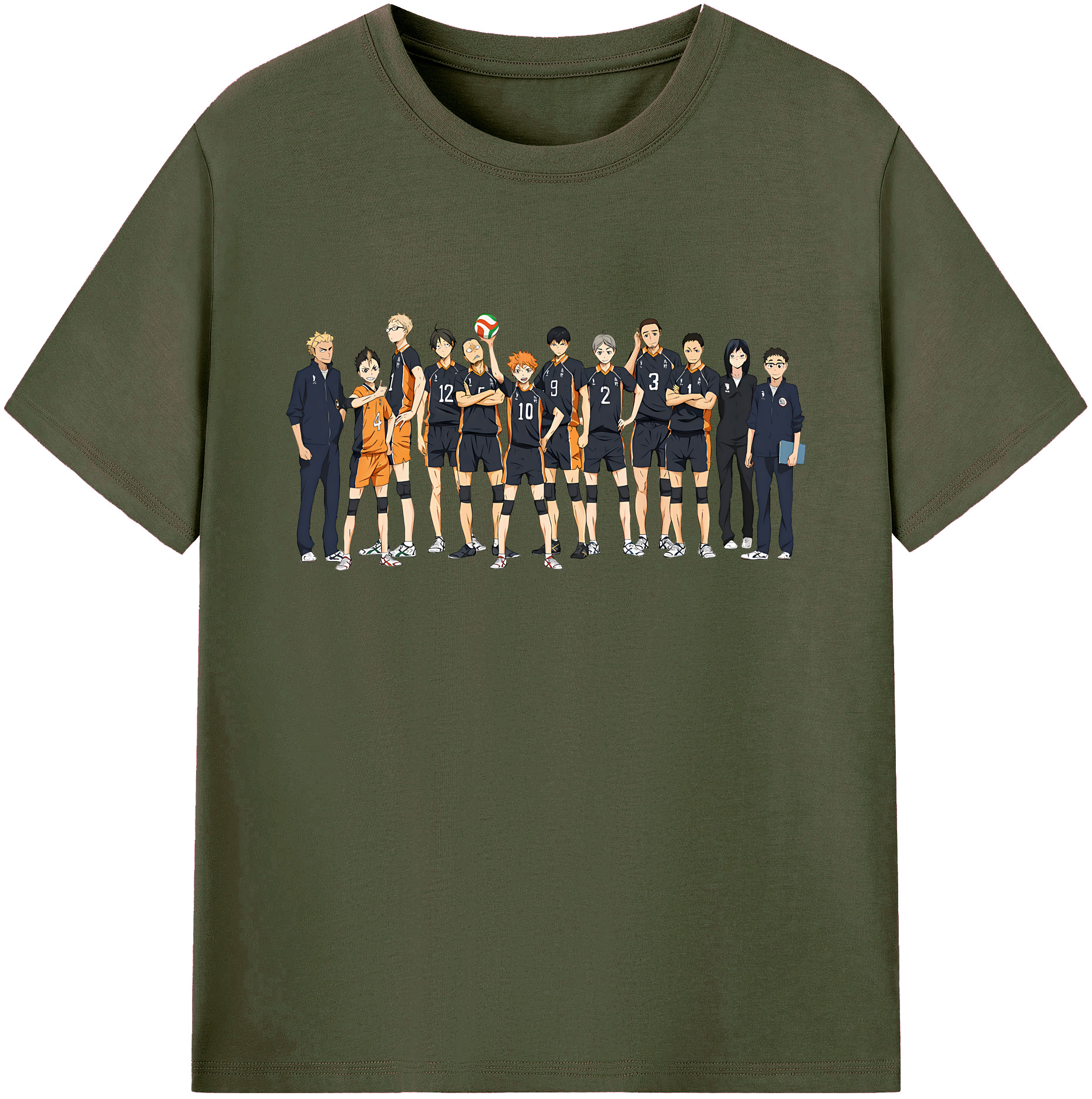 （画像用） ハイキュー!! Haikyu!! 綿100％ メンズ半袖Tシャツ｜肌触りやわらか＆通気性